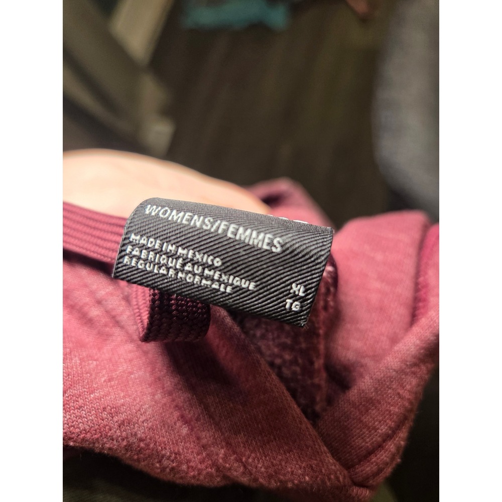 The North Face Womens Half Dome Pullover Hoodie Burgundy Heather XL NF0A3NZA - Picture 3 of 3